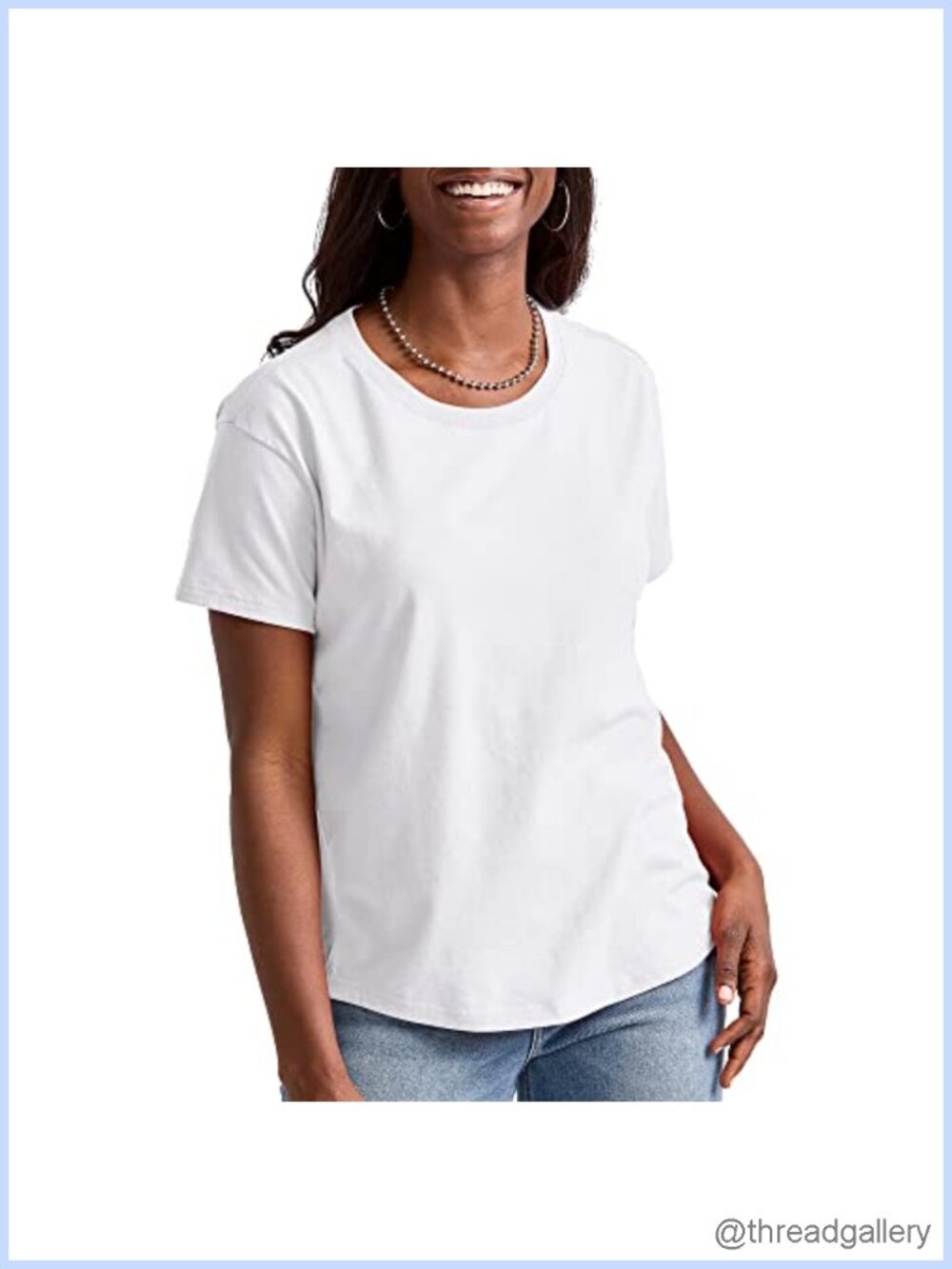 Hanes Women's Tri-Blend Relaxed Fit T-Shirt Oversized Lightweight Tee